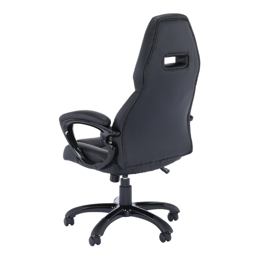 Fotoliu birou, piele eco neagra, HEVYR — imaginea 12