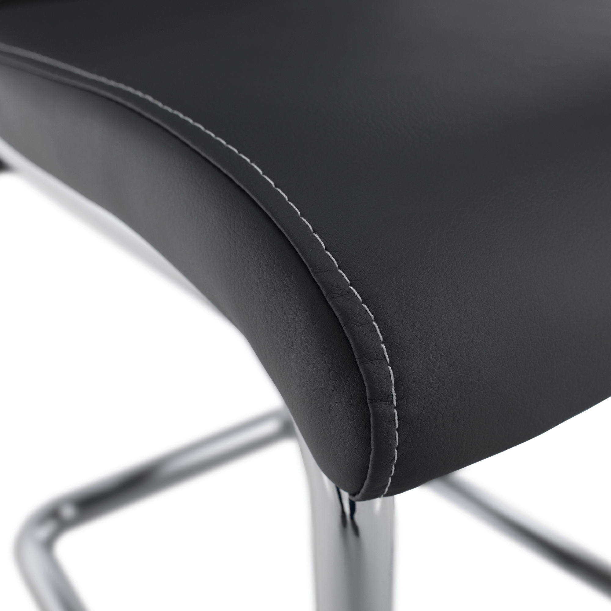 Scaun dining, gri inchis / cusatura deschisa, ABIRA NEW — imaginea 6