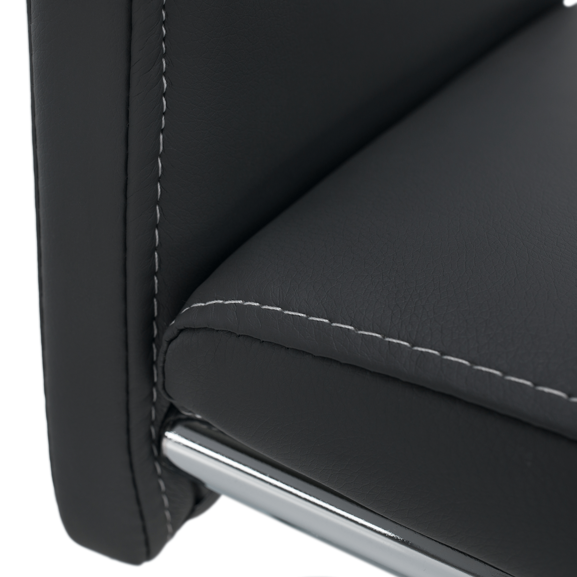 Scaun dining, gri inchis / cusatura deschisa, ABIRA NEW — imaginea 8