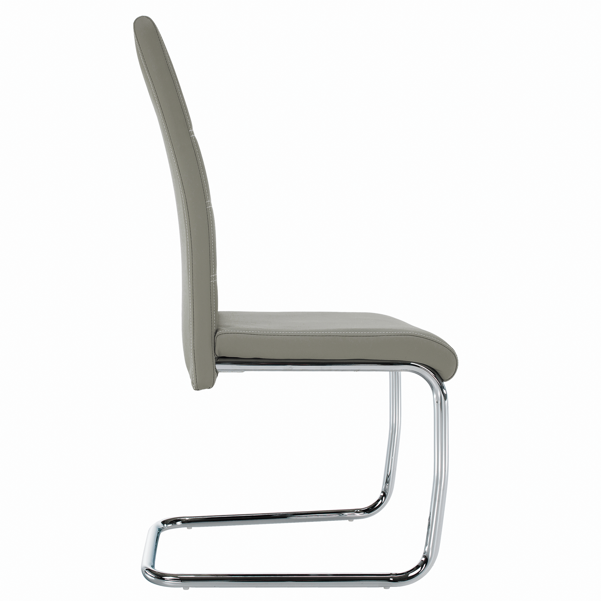 Scaun de bucatarie, gri deschis/cusatura deschisa, ABIRA NEW — imaginea 8