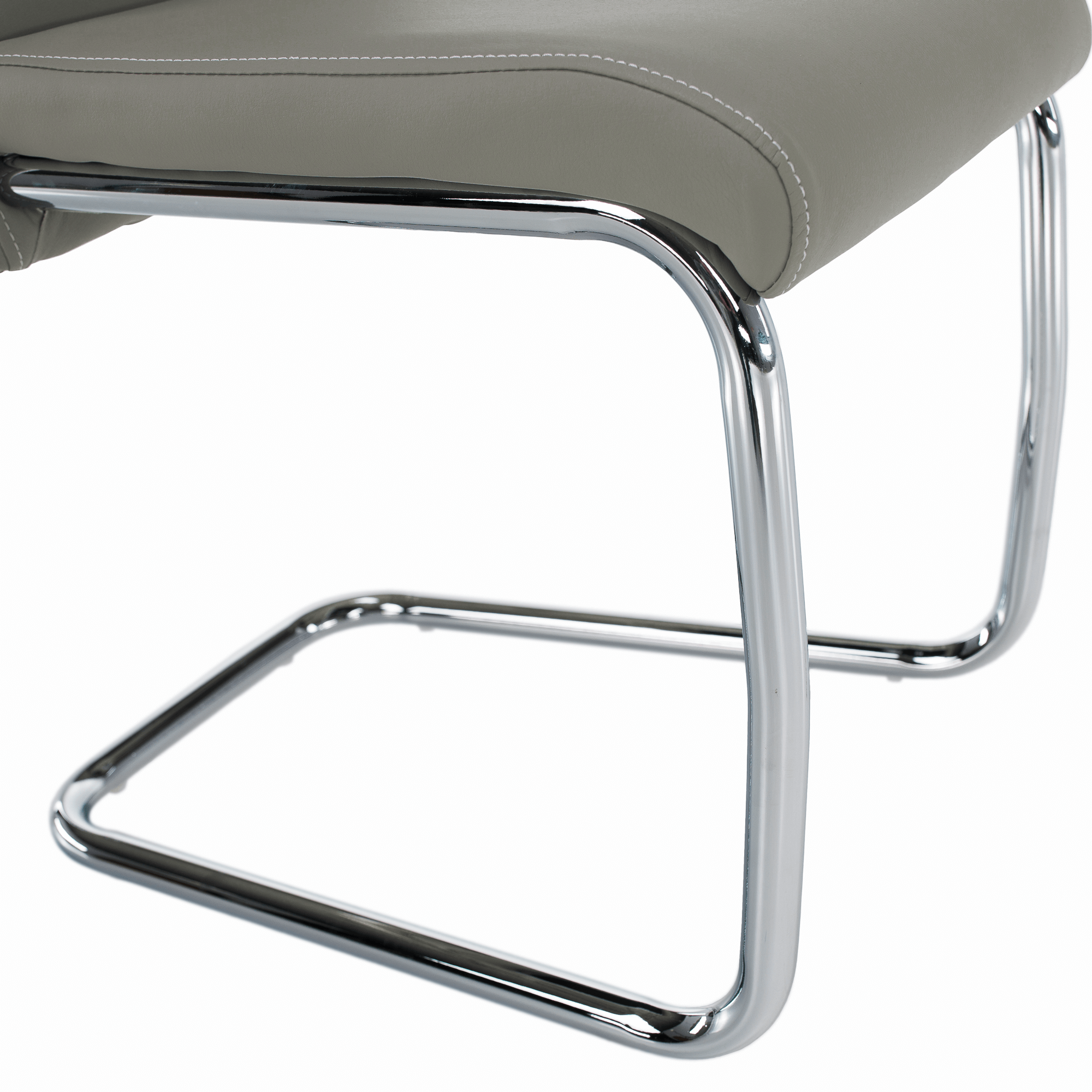 Scaun de bucatarie, gri deschis/cusatura deschisa, ABIRA NEW — imaginea 10