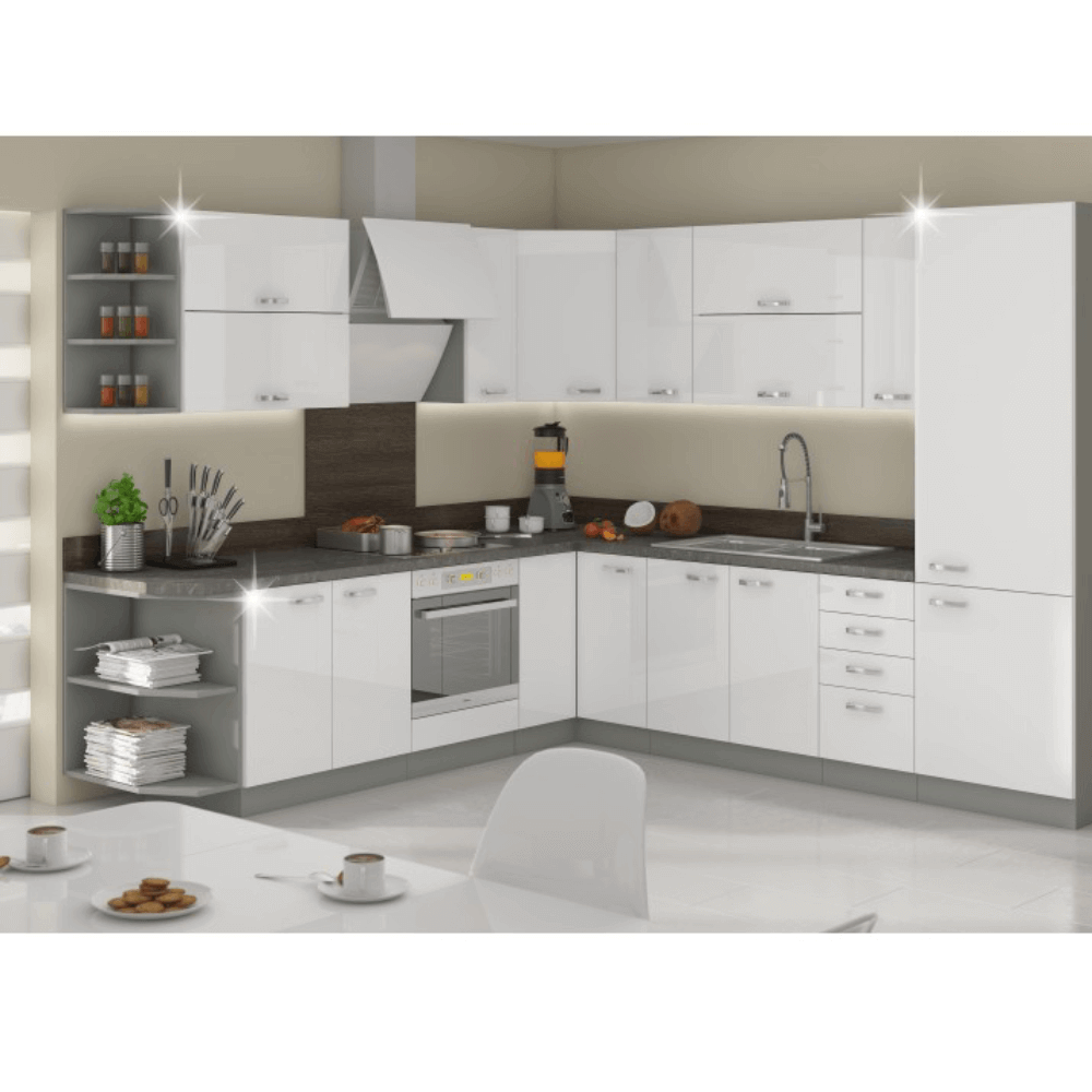 Dulap superior, alb extra lucios, PRADO 60/60 N G-72 — imaginea 4
