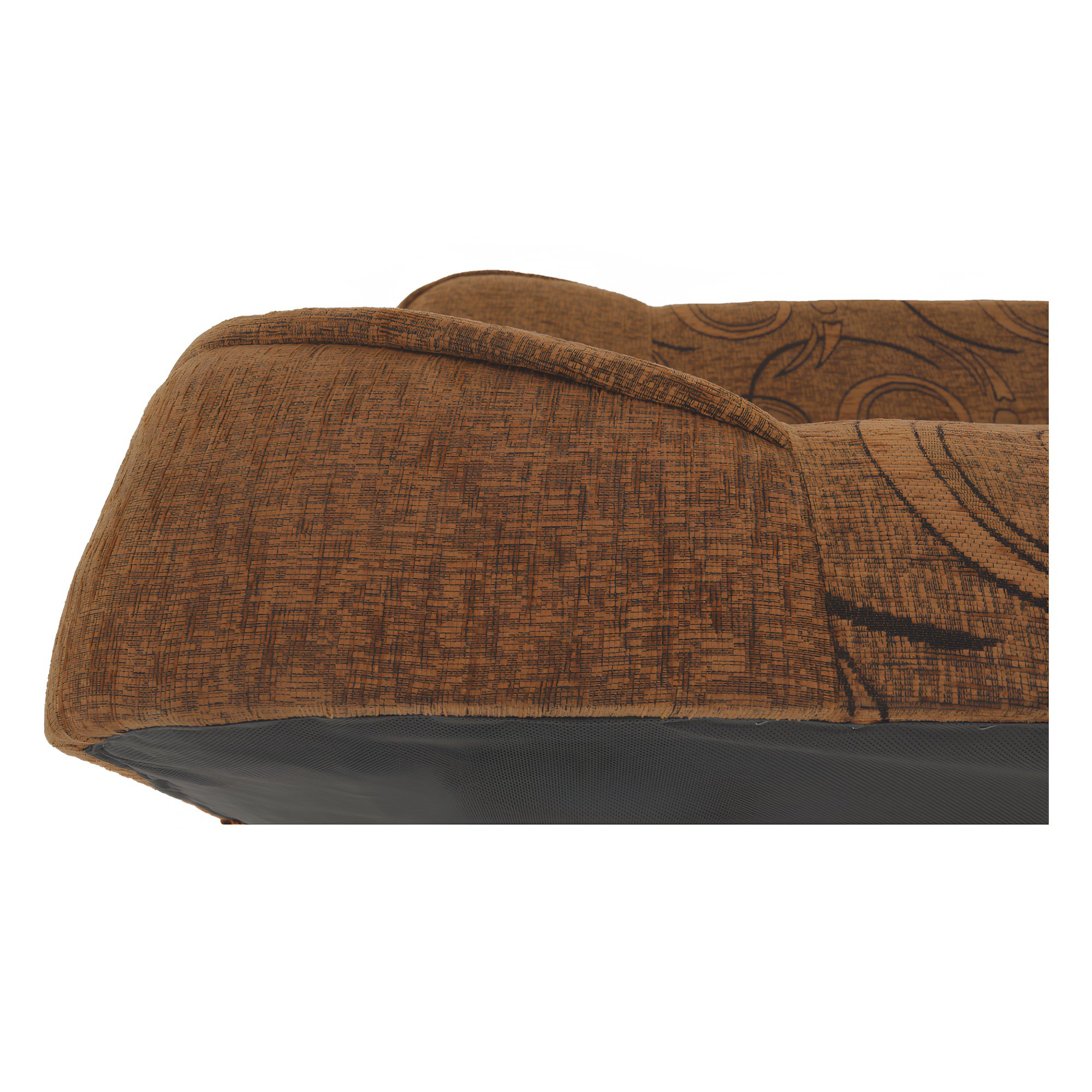 Canapea extensibila, material textil caramiziu/model, ASIA NEW — imaginea 14