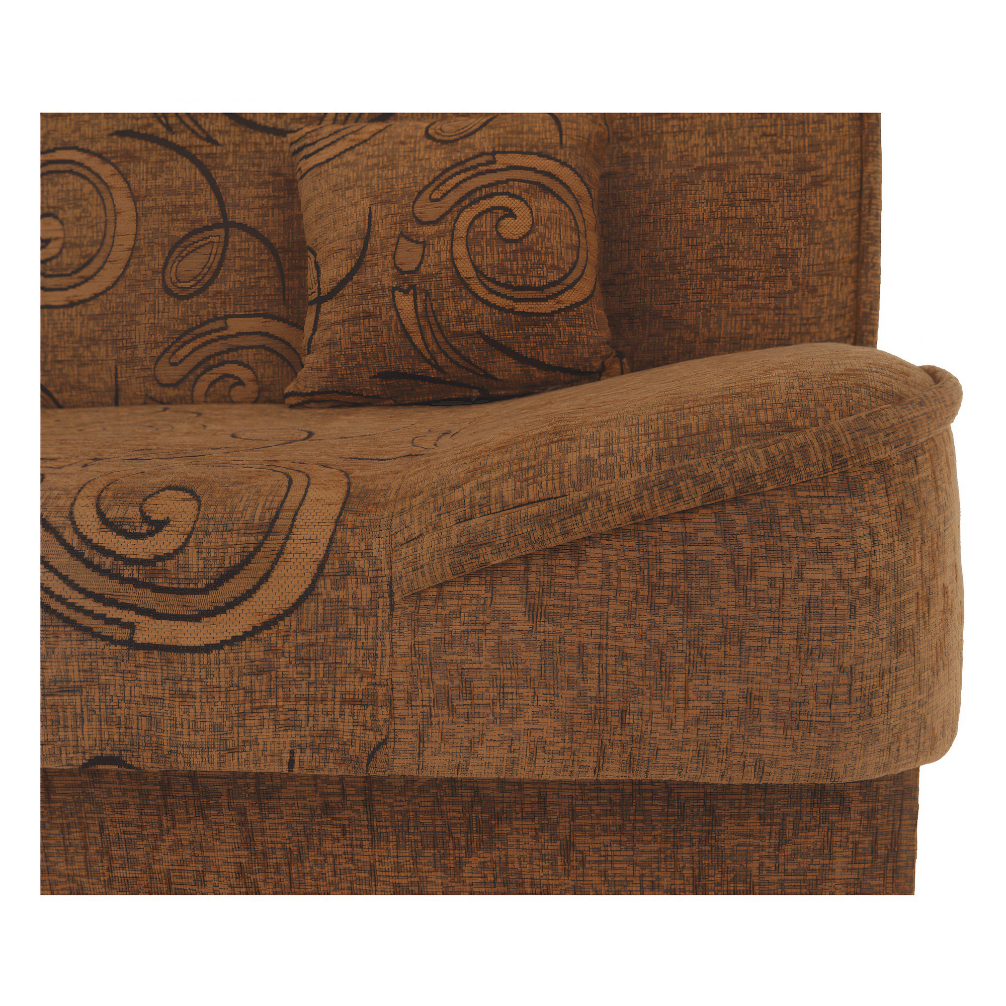 Canapea extensibila, material textil caramiziu/model, ASIA NEW — imaginea 16