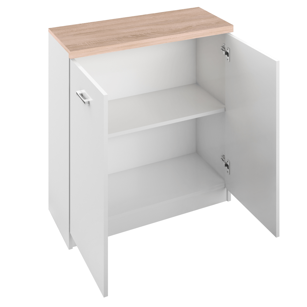 Comoda 2D, alb/stejar sonoma, TOPTY TYP 13 — imaginea 2