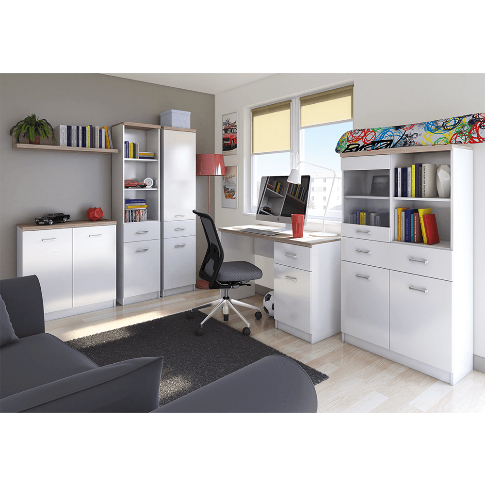 Comoda 3d2s, alb/stejar sonoma, TOPTY TYP 07 — imaginea 4