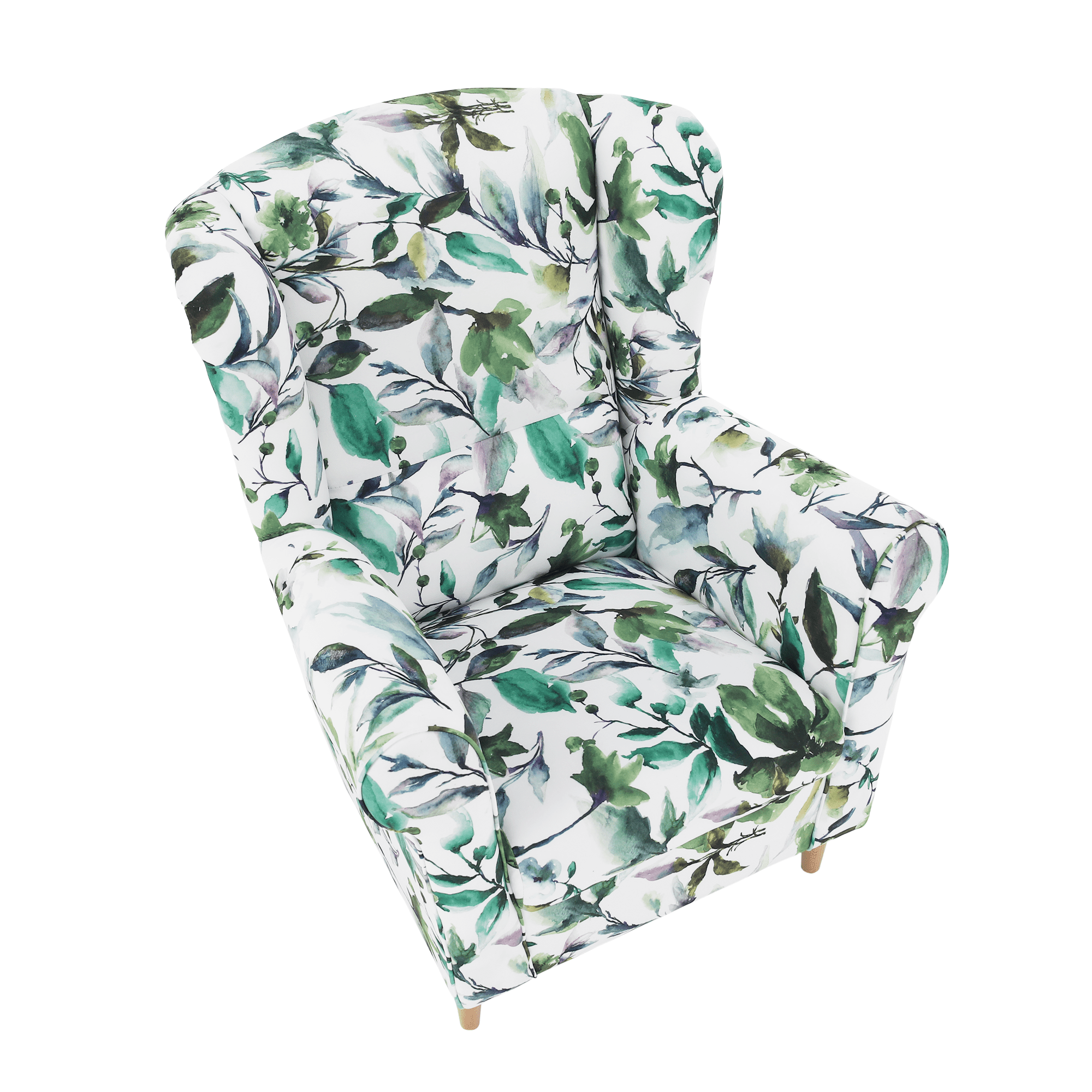 Fotoliu, material textil model frunze verzi, CHARLOT — imaginea 19