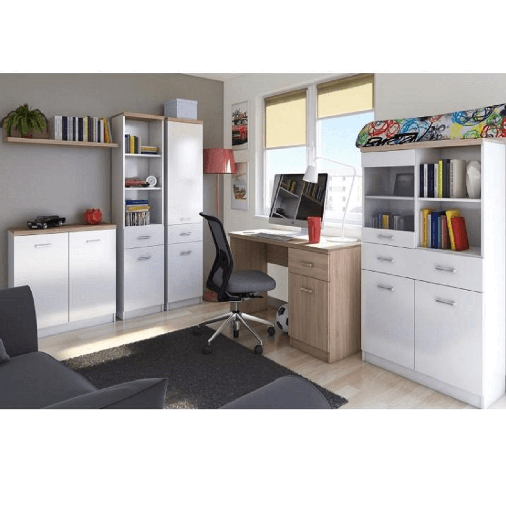 Raft 2D1S, alb/stejar sonoma, universal, TOPTY TYP 05 — imaginea 2