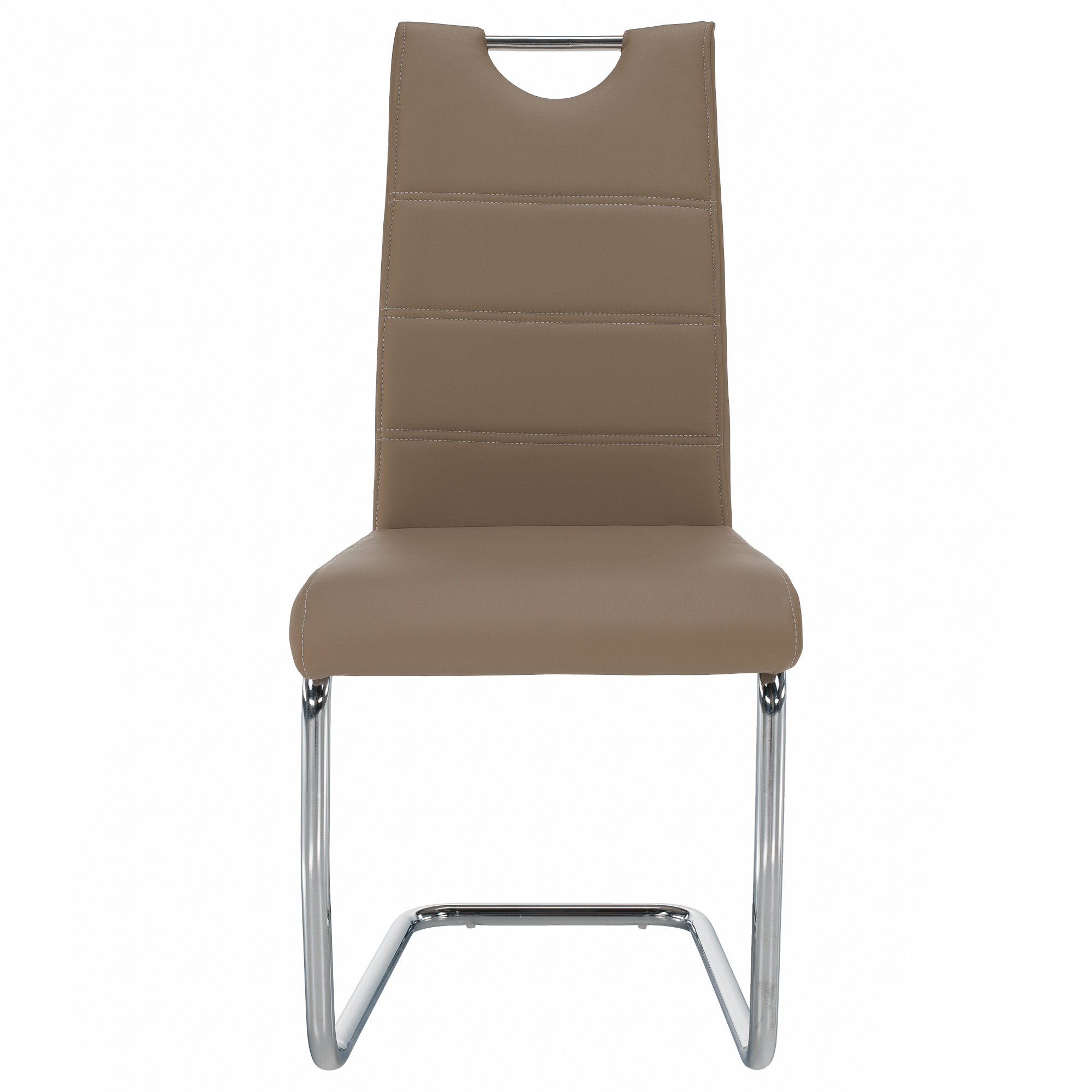 Scaun de bucatarie, cappuccino/cusatura deschisa, ABIRA NEW — imaginea 2