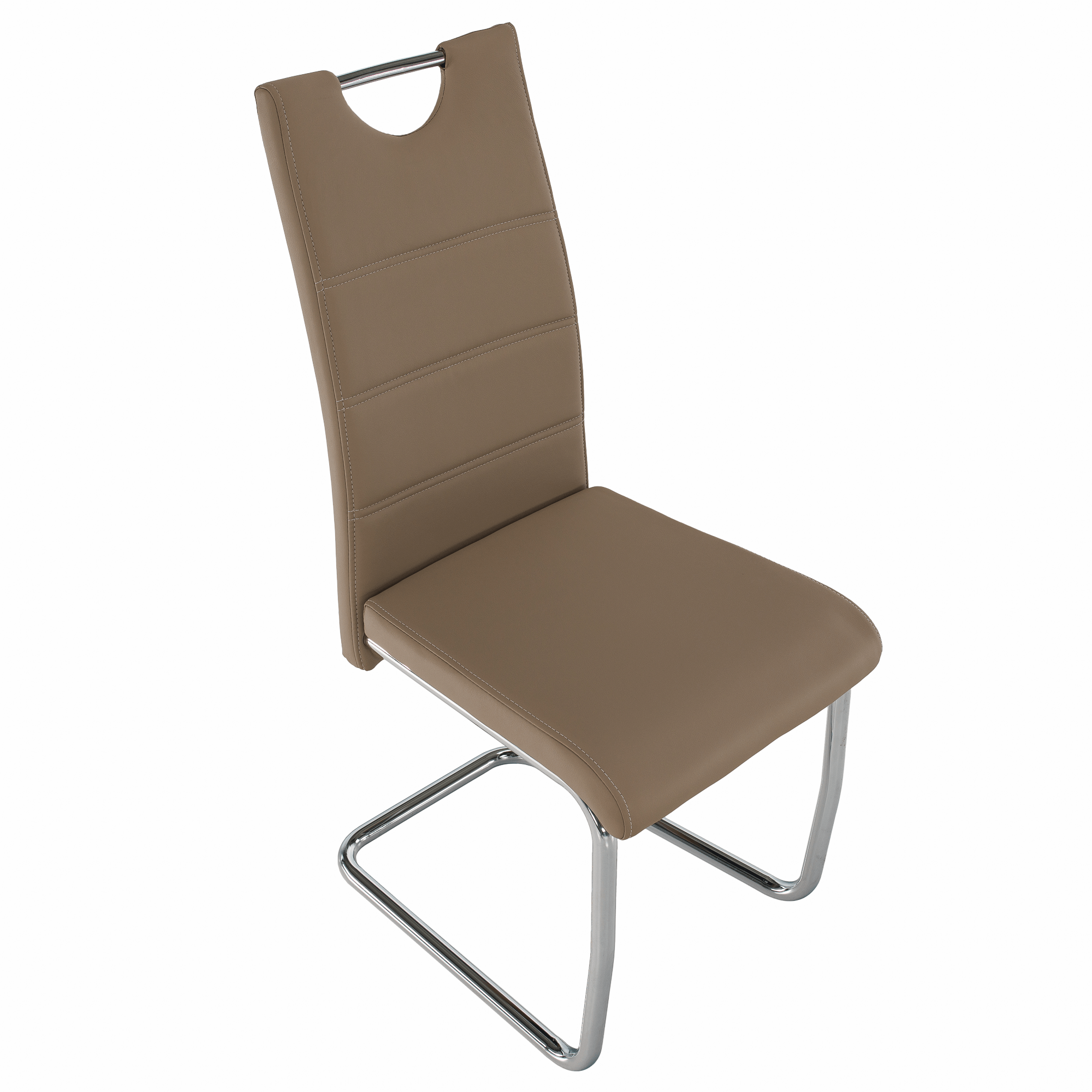 Scaun de bucatarie, cappuccino/cusatura deschisa, ABIRA NEW — imaginea 7