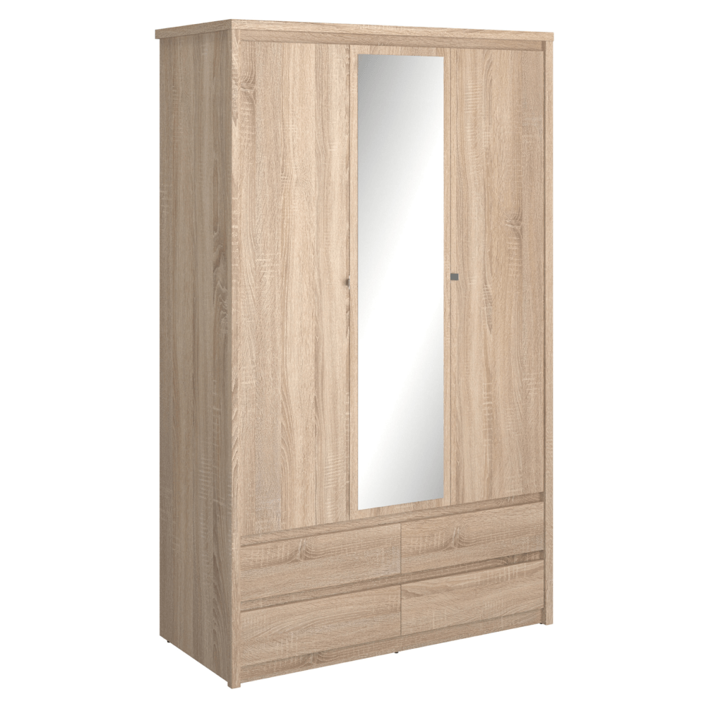 Dulap cu oglinda 3D4S, stejar sonoma, NORTY TYP 1 — imaginea 6