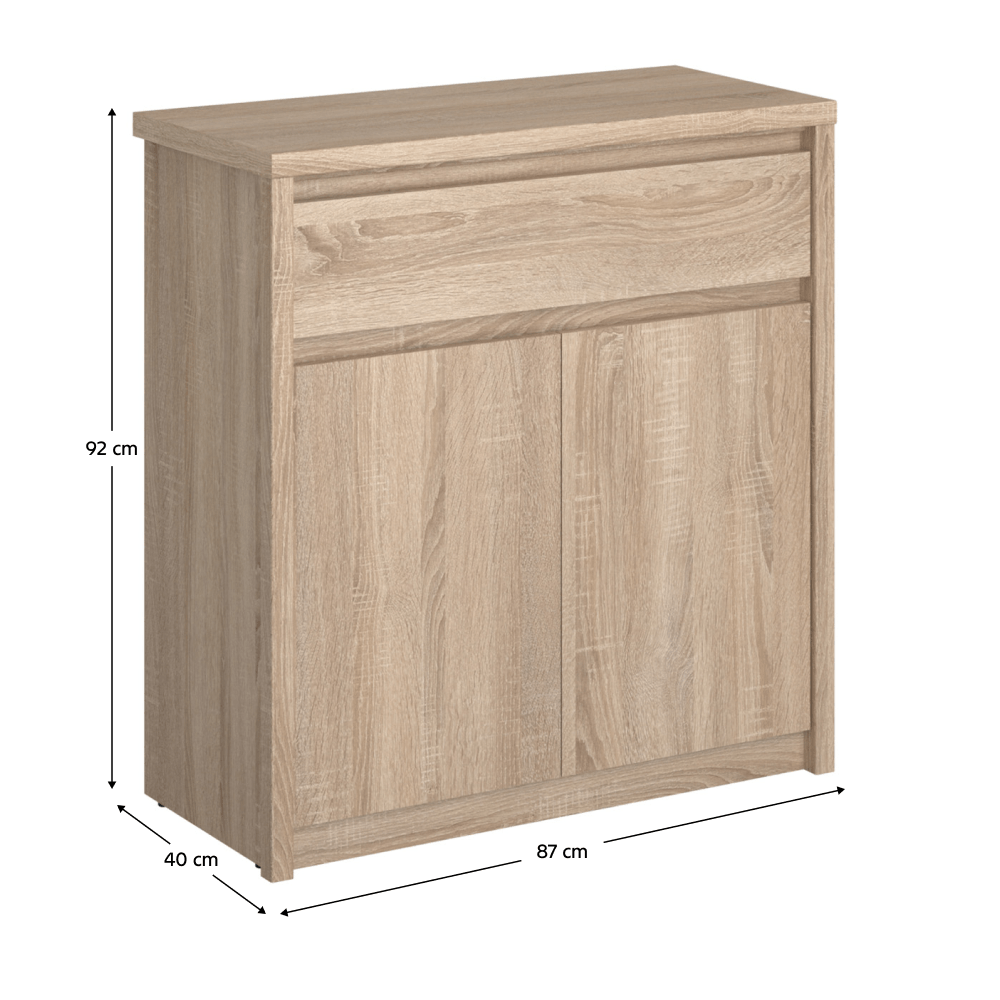 Comoda TYP 9, PAL melaminat, stejar sonoma, NORTY — imaginea 7