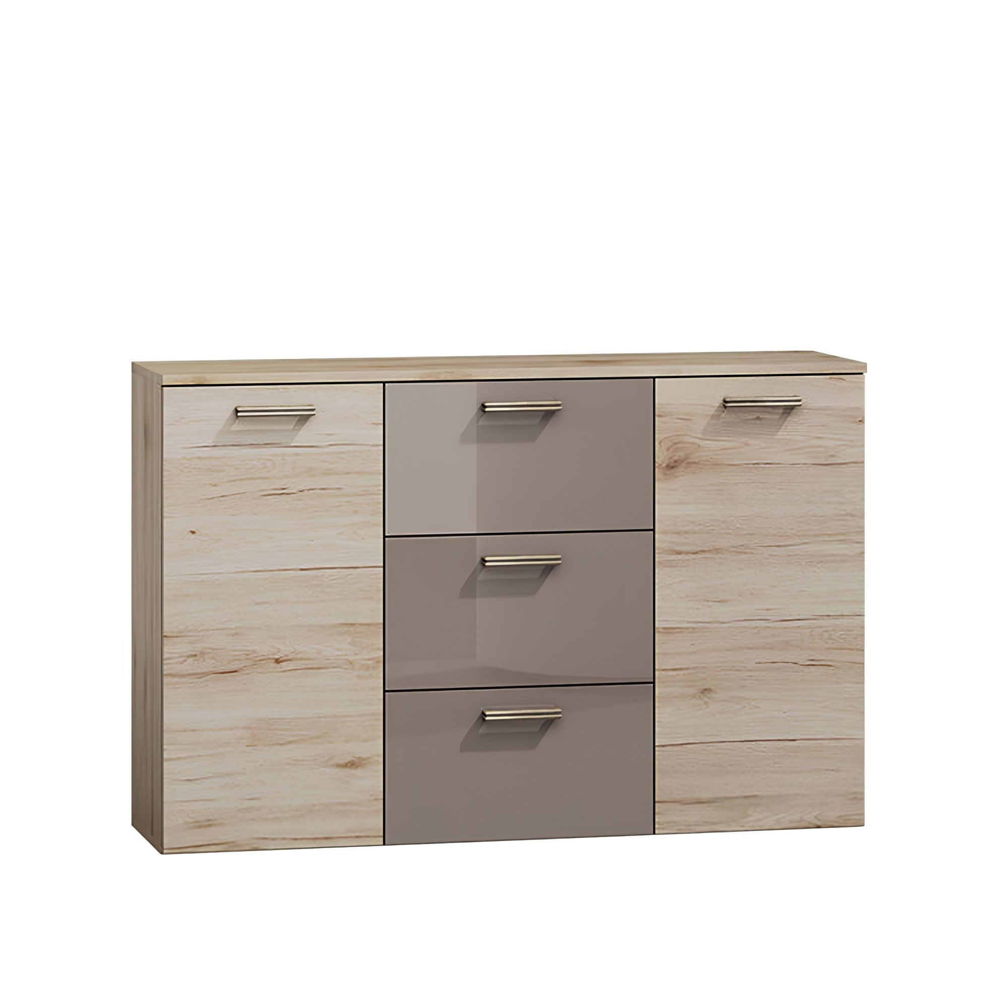 Comoda, stejar san marino/latte extra lucios HG, ASSOR — imaginea 2