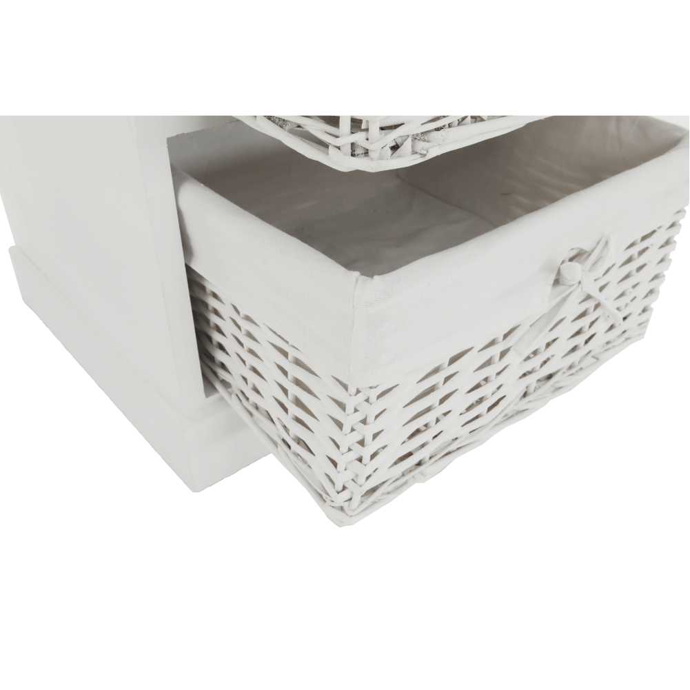 Comoda cu 4 sertare (cosuri), alb, BLANCO — imaginea 13