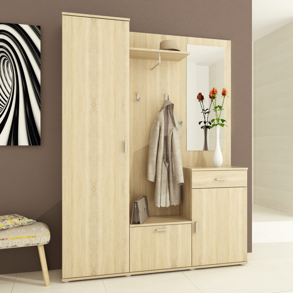 Ansamblu hol, stejar sonoma, AMALIA — imaginea 2