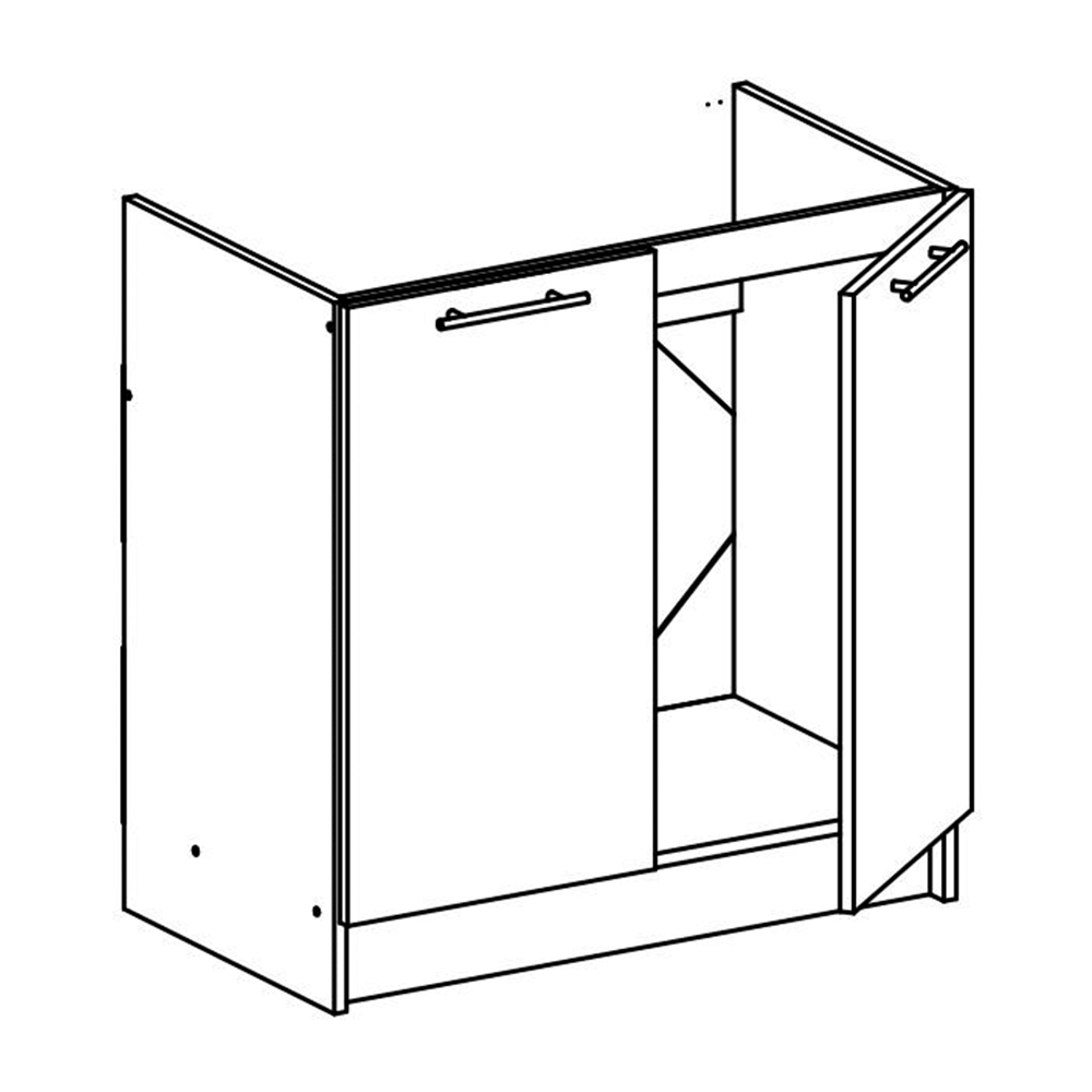 Dulap inferior, alb, FABIANA S - 80ZL — imaginea 5