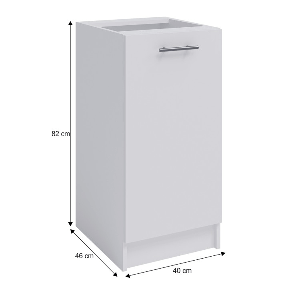 Dulap inferior, alb, dreapta, FABIANA S40 — imaginea 4