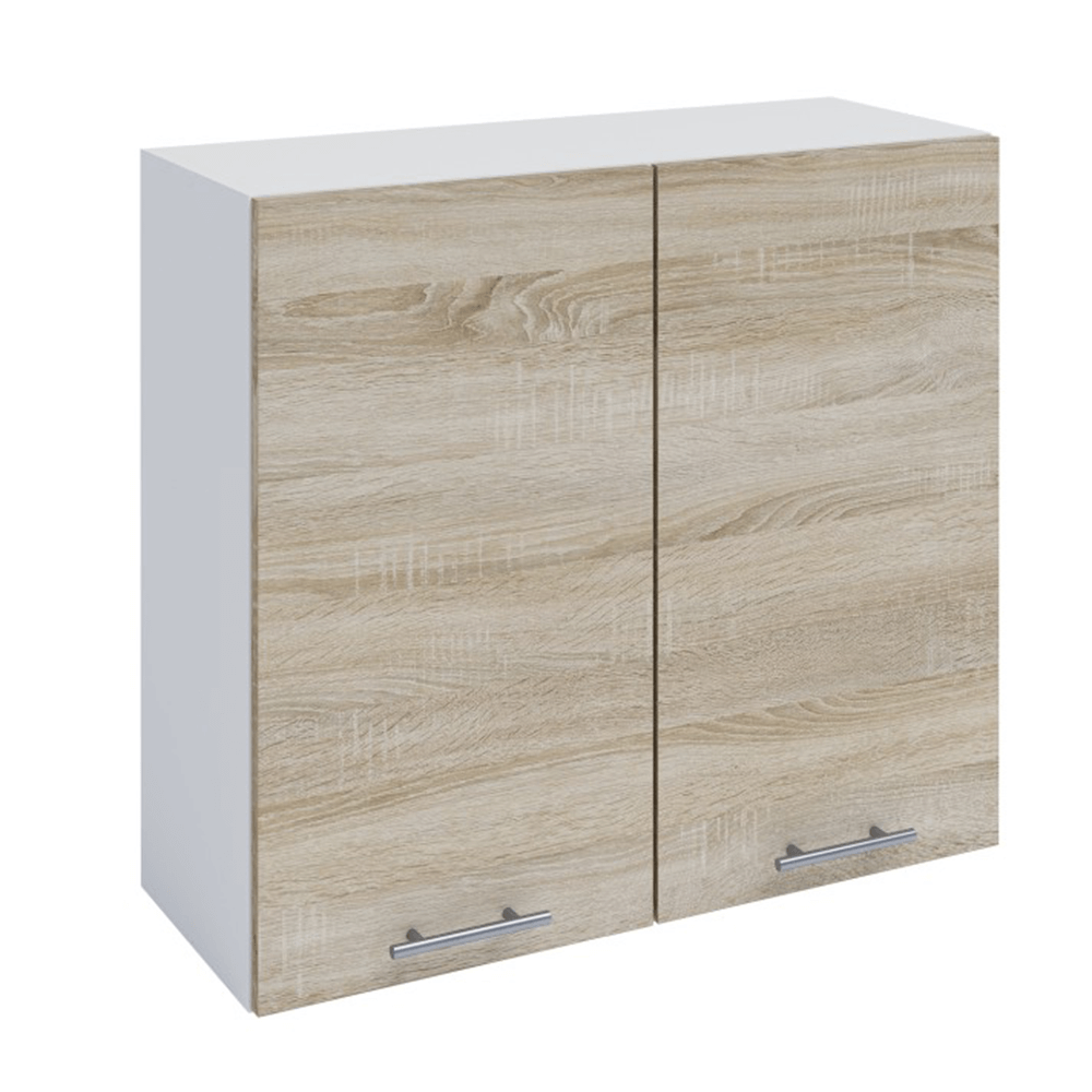 Dulap superior, stejar sonoma/alb, FABIANA W - 80 — imaginea 3