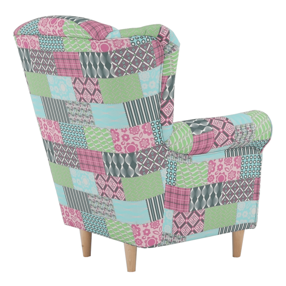 Fotoliu, material textil in stilul patchwork, CHARLOT — imaginea 5