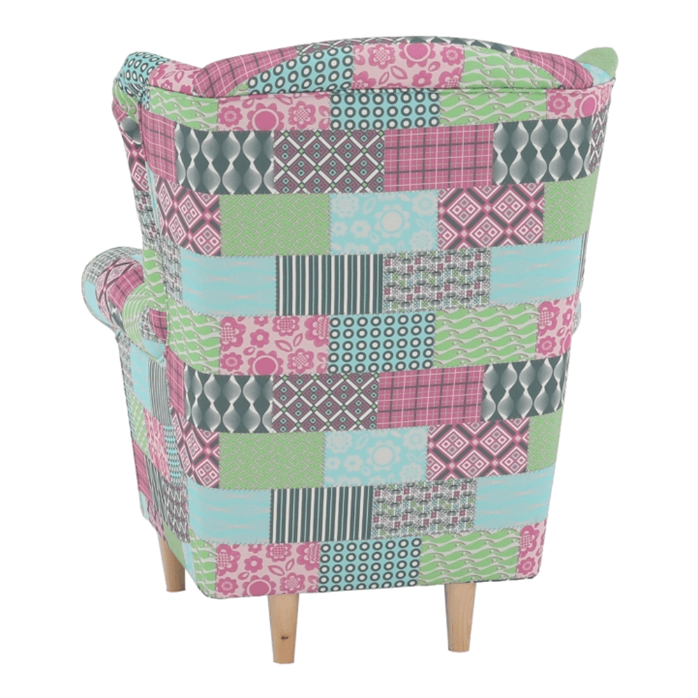 Fotoliu, material textil in stilul patchwork, CHARLOT — imaginea 6