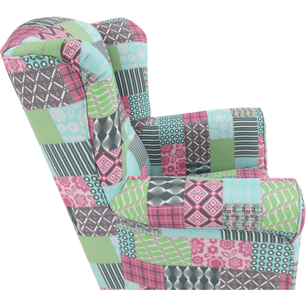 Fotoliu, material textil in stilul patchwork, CHARLOT — imaginea 8