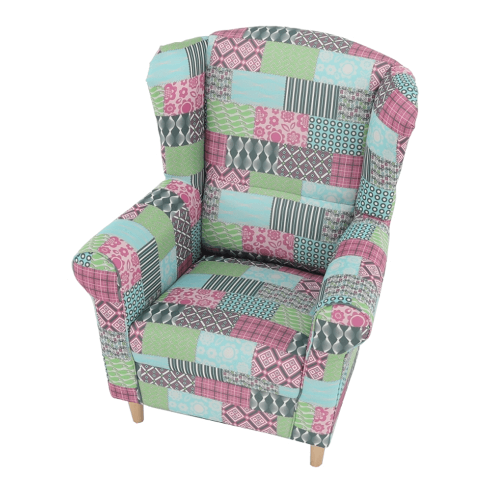 Fotoliu, material textil in stilul patchwork, CHARLOT — imaginea 11