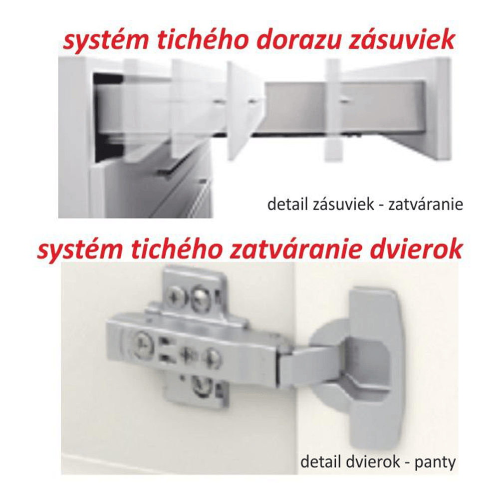 Dulap superior cu 2 usi, stejar sonoma, LINE G80 — imaginea 2