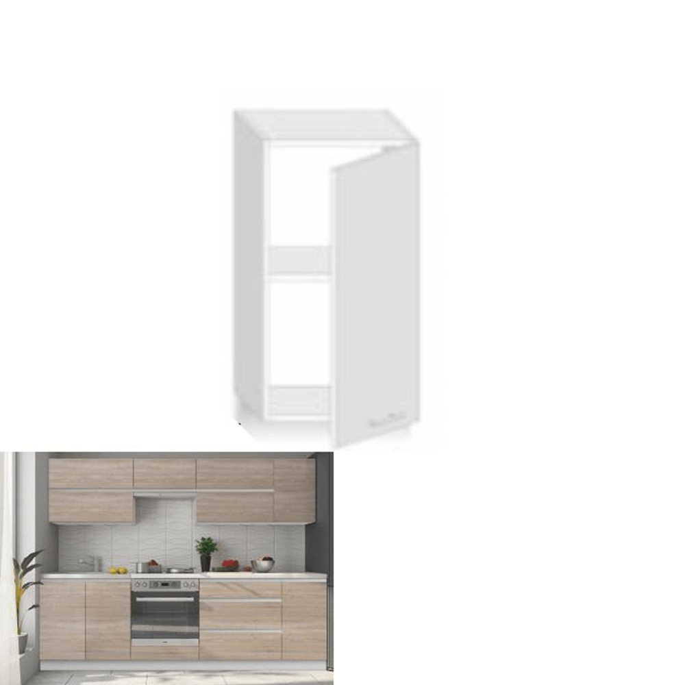 Dulap superior cu usa verticala, stejar sonoma, dreapta, LINE G30 — imaginea 3