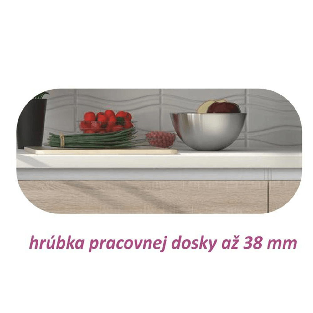 Masca chiuveta cu 2 usi, stejar sonoma, LINE — imaginea 2