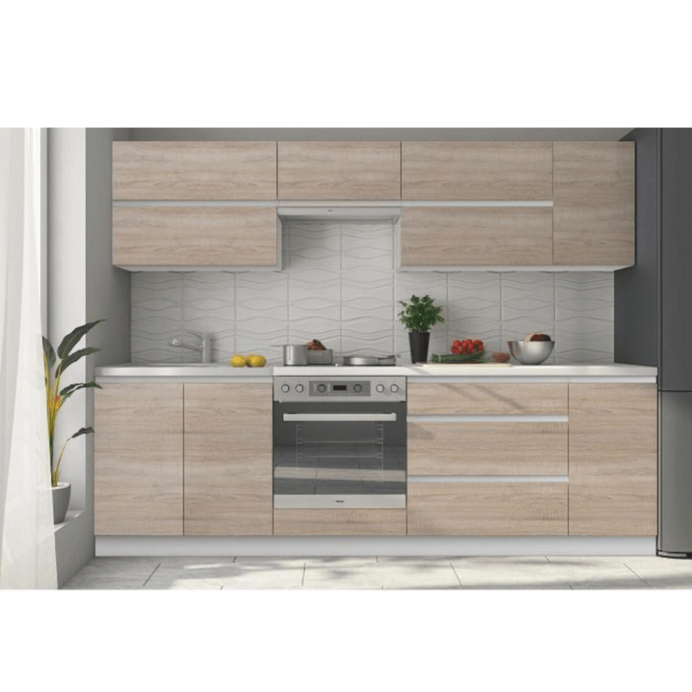 Dulap inferior cu 3 sertare, stejar sonoma, LINE — imaginea 5
