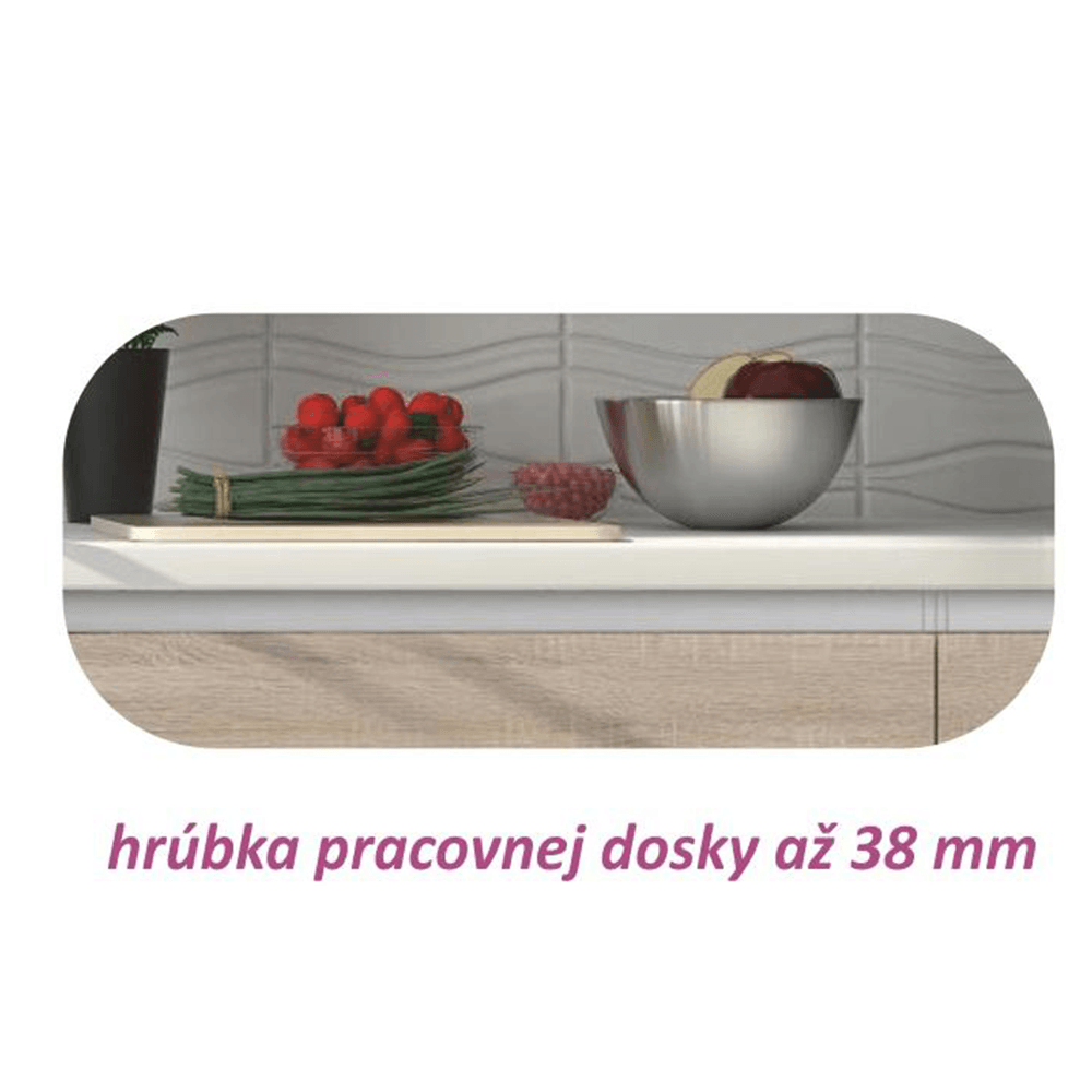 Dulap inferior cu 2 usi, stejar sonoma, LINE — imaginea 2
