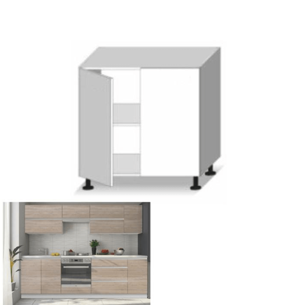 Dulap inferior cu 2 usi, stejar sonoma, LINE — imaginea 5