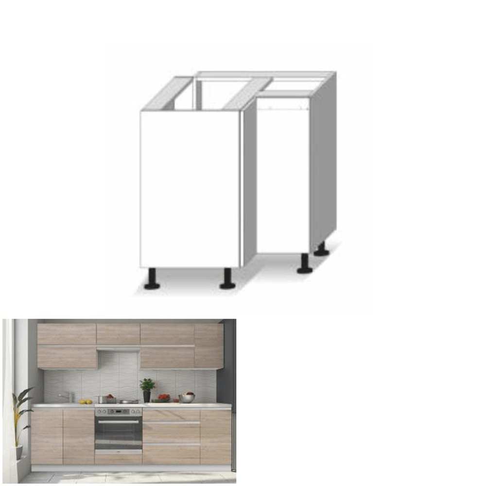 Dulap inferior de colt, stejar sonoma, LINE — imaginea 2