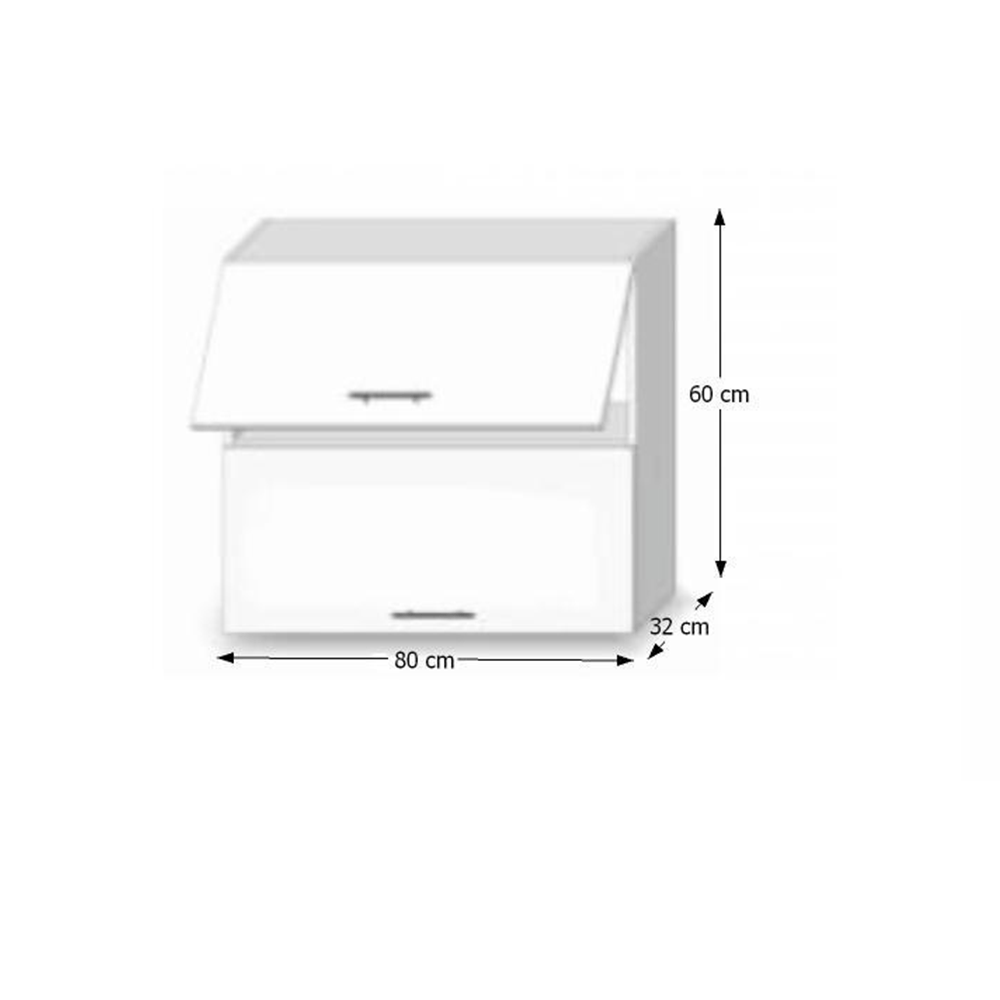 Dulap superior cu 2 usi orizontale — imaginea 5