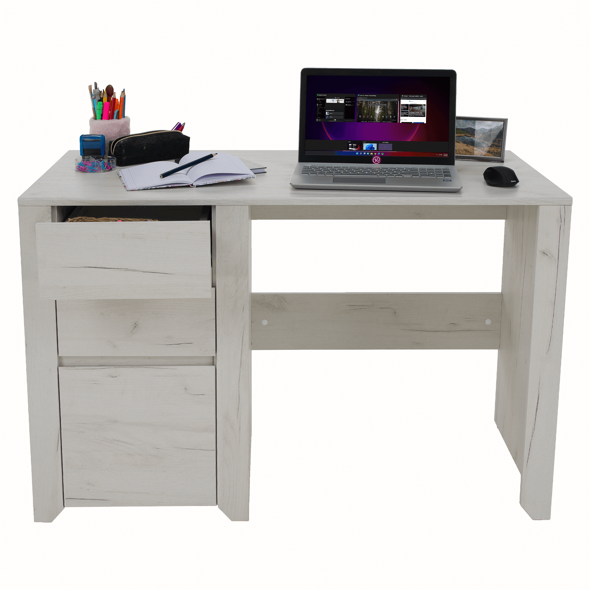 Masa PC typ 80, alb craft, ANGEL — imaginea 20