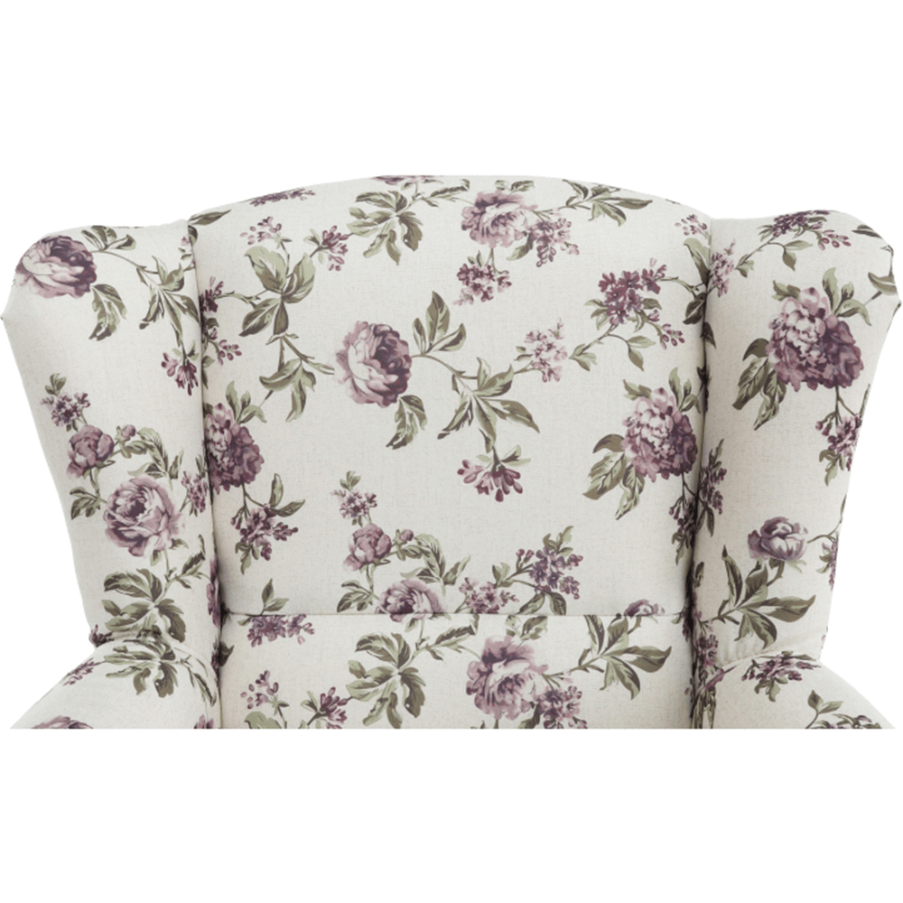 Fotoliu cu taburet, material textil rose 18, ASTRID — imaginea 4