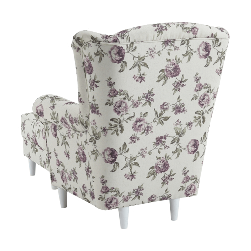 Fotoliu cu taburet, material textil rose 18, ASTRID — imaginea 8