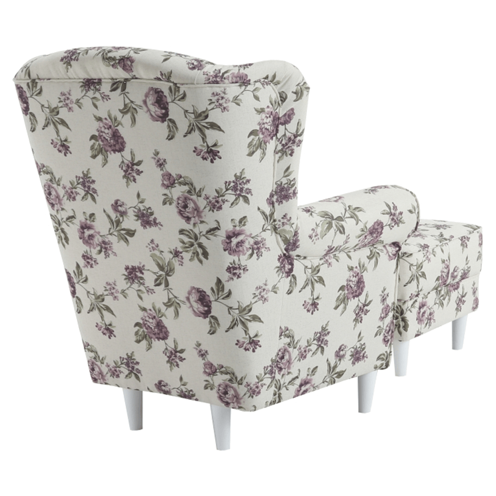 Fotoliu cu taburet, material textil rose 18, ASTRID — imaginea 9