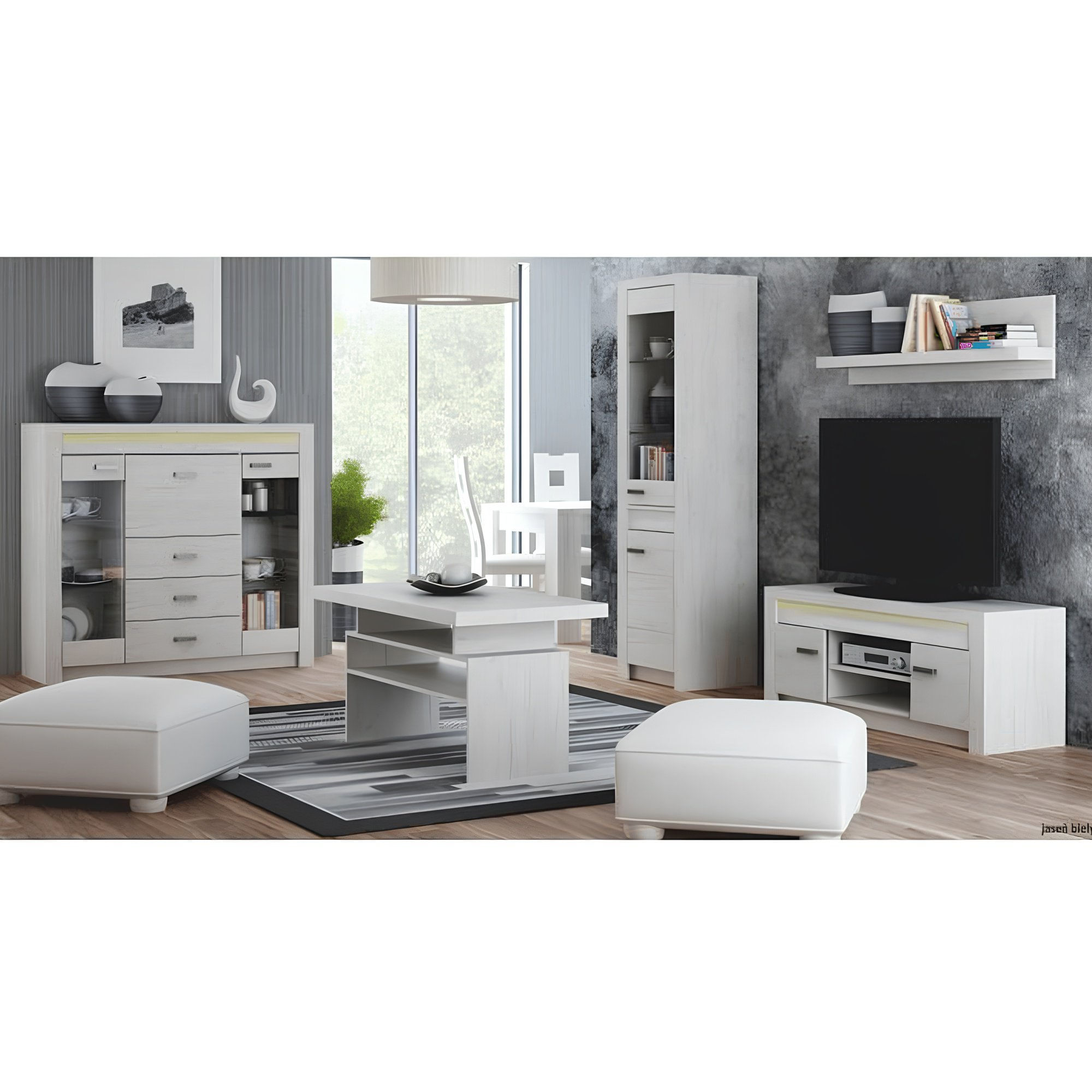 Vitrina, frasin alb, INFINITY I-05 — imaginea 3