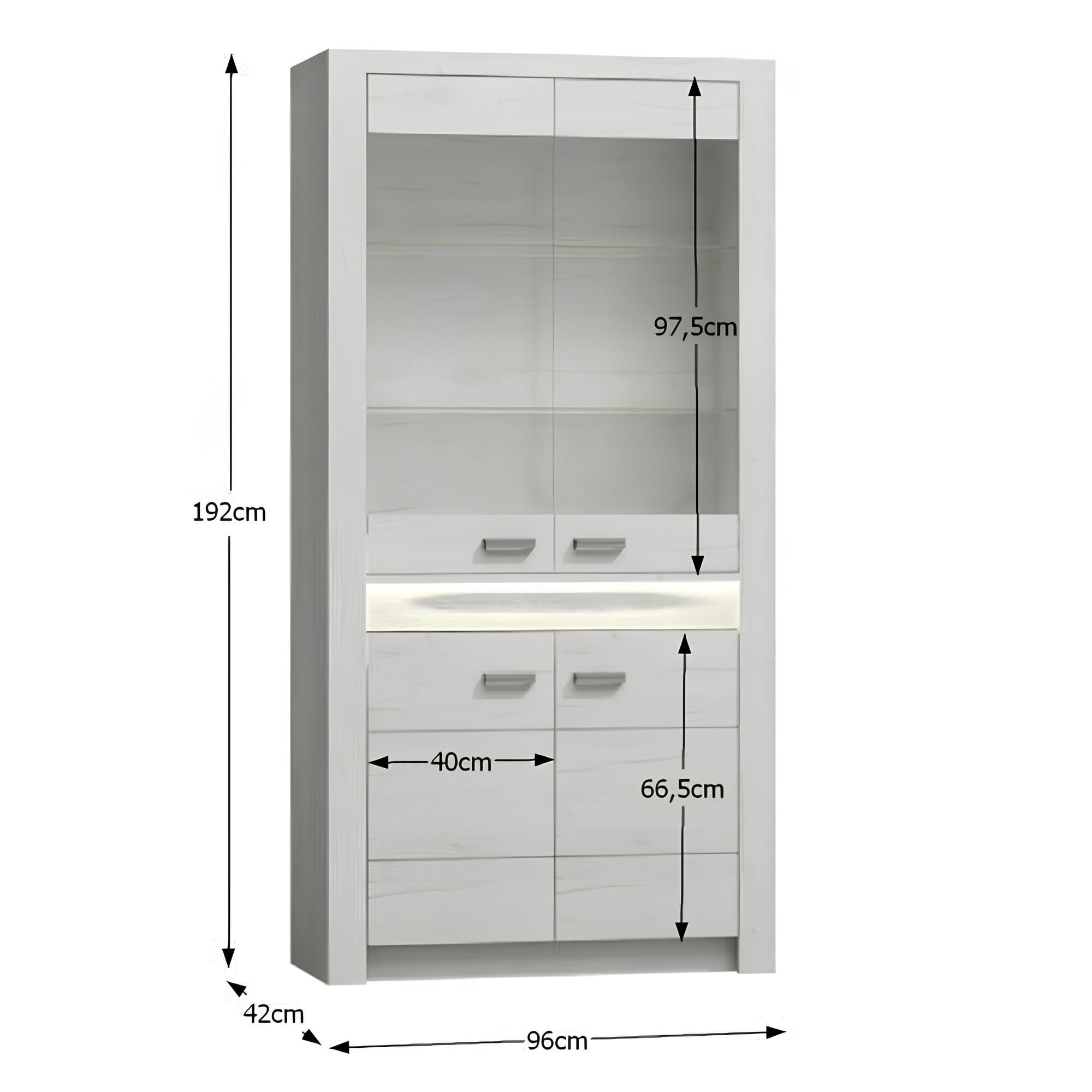Vitrina, frasin alb, INFINITY I-03 — imaginea 3