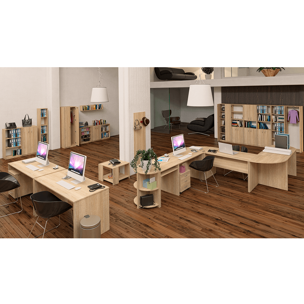 Dulapior cu rafturi, stejar sonoma, TEMPO ASISTENT NEW 010 — imaginea 2