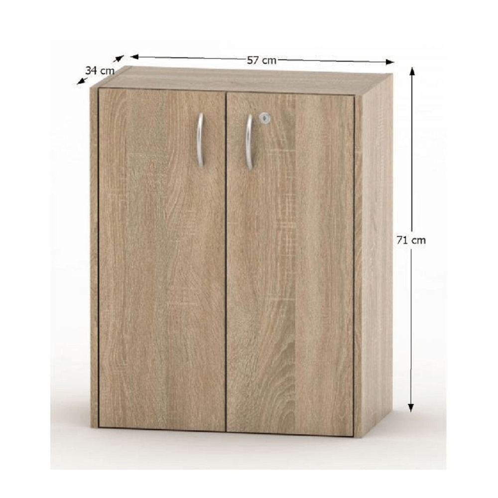 Dulapior cu incuietoare, stejar sonoma, TEMPO ASISTENT NEW 011 — imaginea 5
