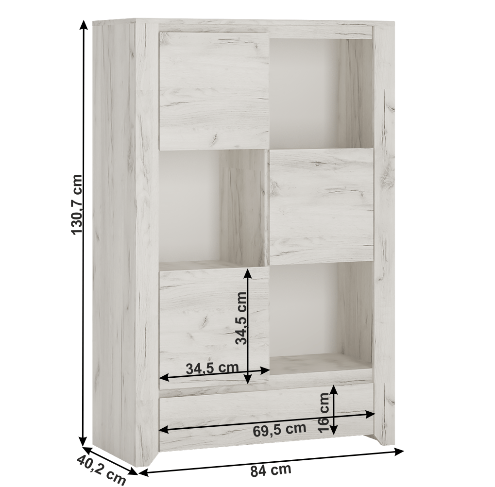 Comoda typ 31, alb craft, ANGEL — imaginea 2
