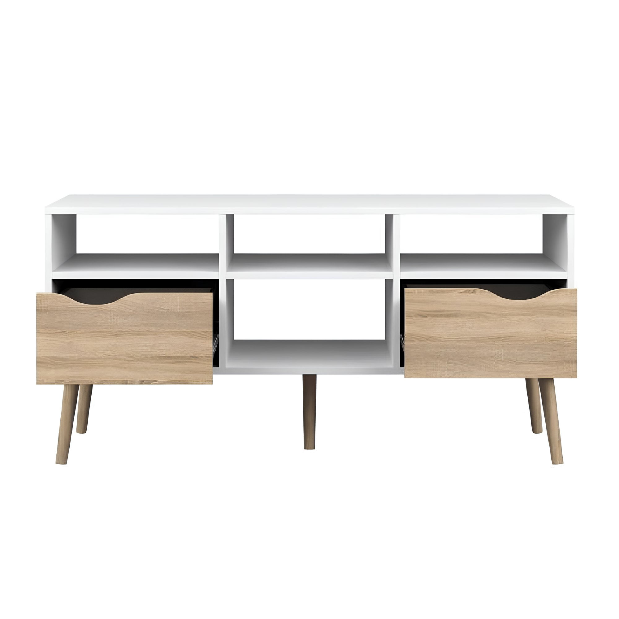 Comoda TV, stejar sonoma/alb, OSLO 75391 — imaginea 7