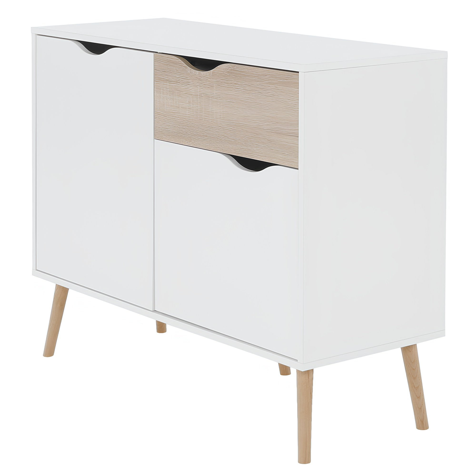 Comoda, stejar sonoma/alb, OSLO 75387 — imaginea 2