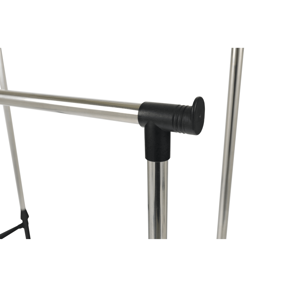 Cuier mobil, inox/plastic negru, OLIVER — imaginea 2