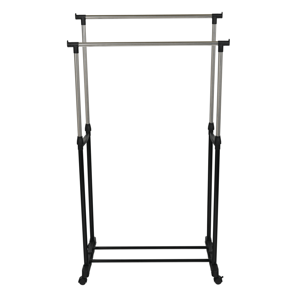 Cuier mobil, inox/plastic negru, OLIVER — imaginea 6