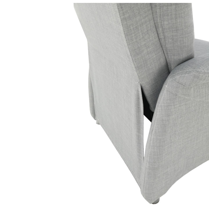 Fotoliu reglabil, material textil gri, FOREST — imaginea 15