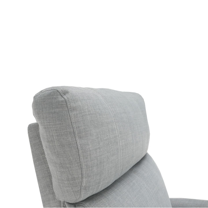 Fotoliu reglabil, material textil gri, FOREST — imaginea 17