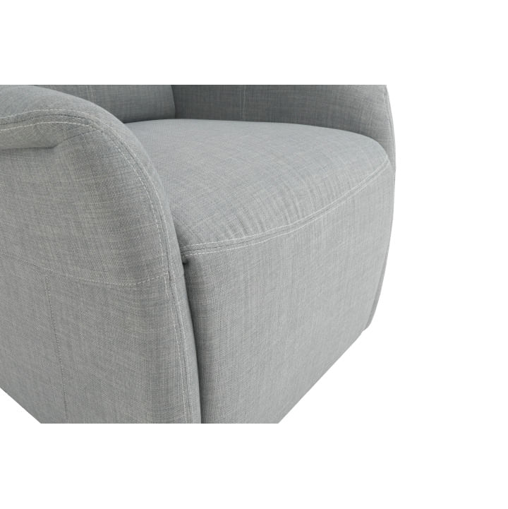 Fotoliu reglabil, material textil gri, FOREST — imaginea 20